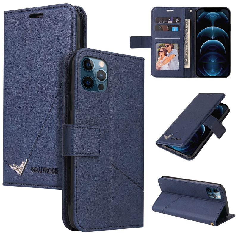 Bao da điện thoại kiểu ví có nắp lật thời trang cho IPhone 13 12 Mini 11 Pro X/XS Max XR I8 I7 I6S Plus SE 2020