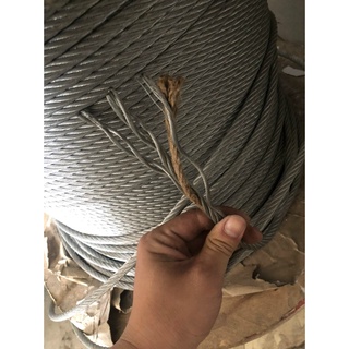Cáp lua mạ, cáp thép mạ 6mm tính theo mét