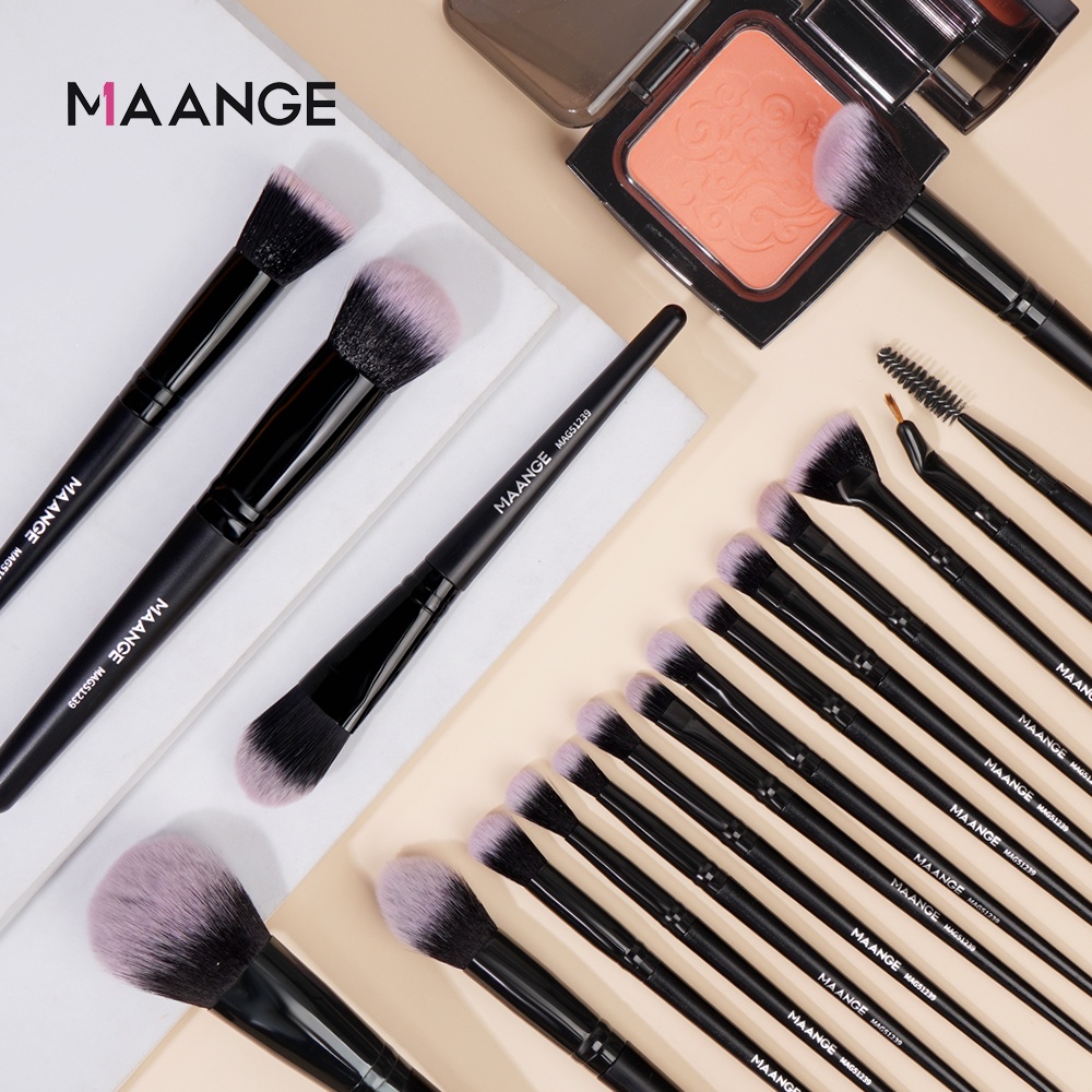 Set 18 cọ trang điểm MAANGE lông mềm mại chuyên nghiệp