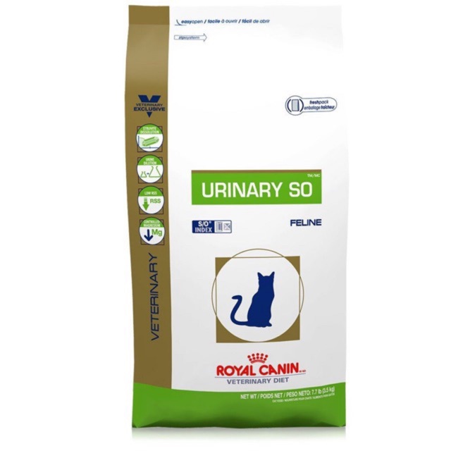 Thức ăn hạt khô Royal Canin Urinary S/O hỗ trợ mèo mắc bệnh sỏi thận