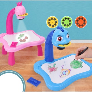 Bộ bàn máy chiếu đèn tập vẽ cho bé, bàn chiếu hình ảnh để bé vẽ theo, giải trí hình ảnh chuần SGK--khobanbuonlangson