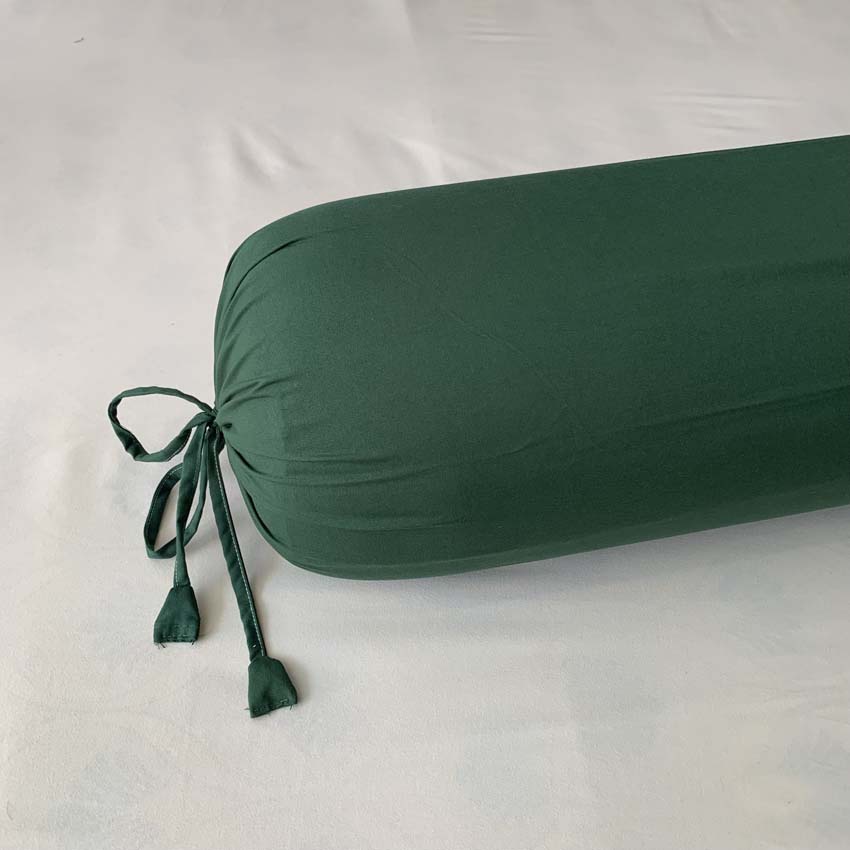 Vỏ gối ôm Cotton tici dây buộc tinh tế vải dày, đủ màu sắc kích thước 35x100cm