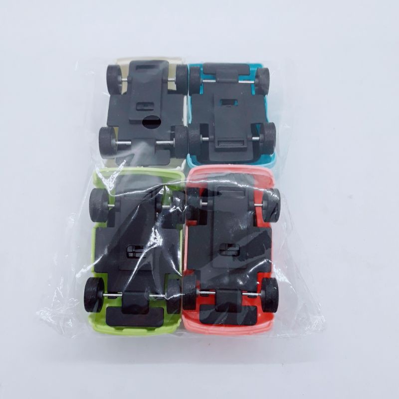 Bộ 4 ô tô trang trí bánh kem,đồ chơi cho be