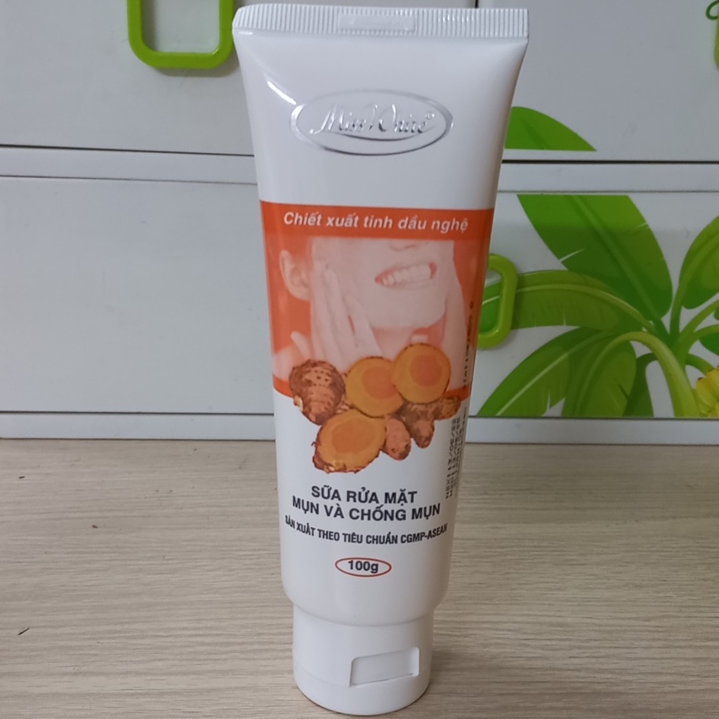COMBO 2 SỬA RỬA MẶT MỤN Miss White 100g, KEM MỤN VÀ THÂM 12G