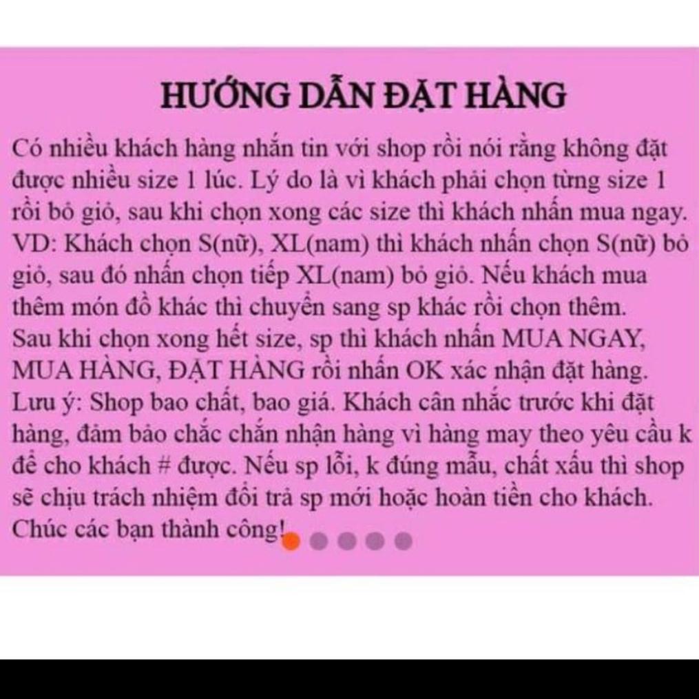Áo Gia Đình POLO Có Cổ Chất Liệu Thun Poly Thái 4 Chiều  Đủ Size Cho Các Thành Viên Trong Gia Đình Từ 8 Đến 100kg .