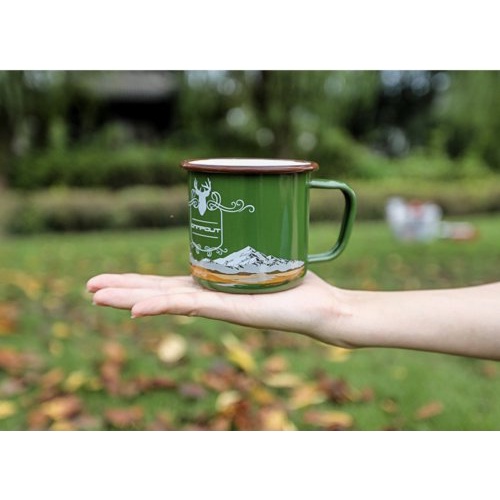 LY TRÁNG MEN EMAYE KUPA 270ML- họa tiết ngẫu nhiên