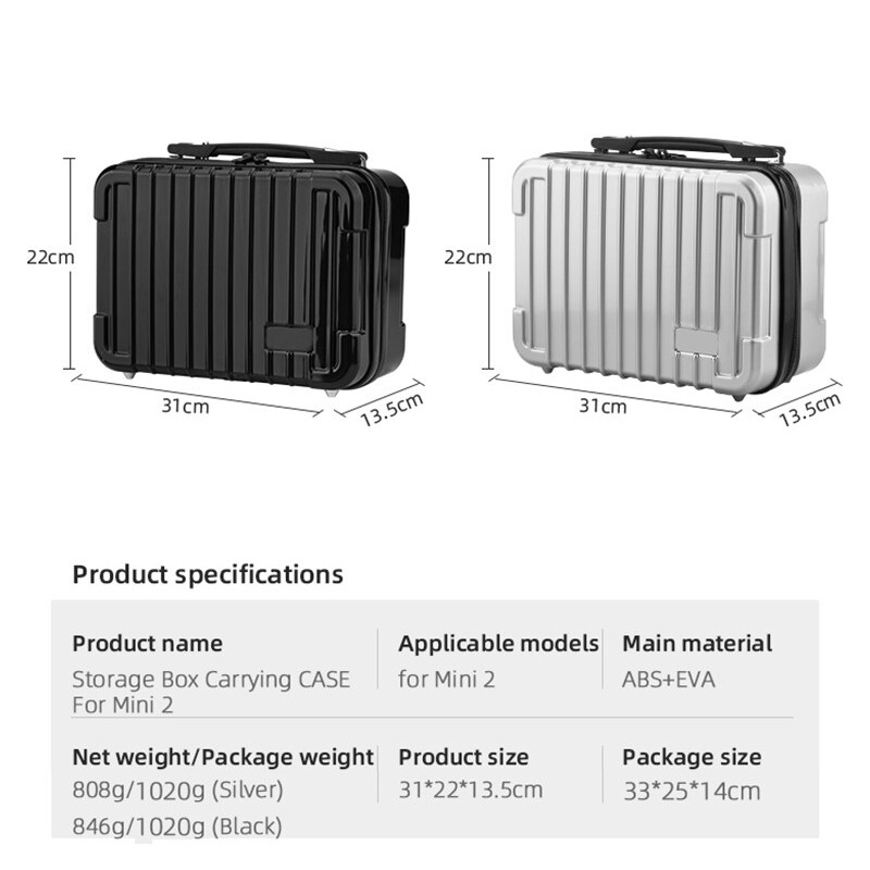 Hộp Cứng Đựng Bảo Vệ Chống Thấm Nước Cho DJI Mavic Mini 2/Air 2/Air 2S