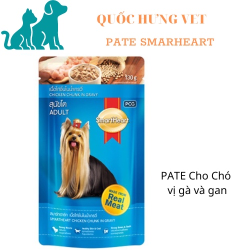Pate Cho Chó Pate Smartheart Gói 130G Đủ Vị- QUỐC HƯNG VET