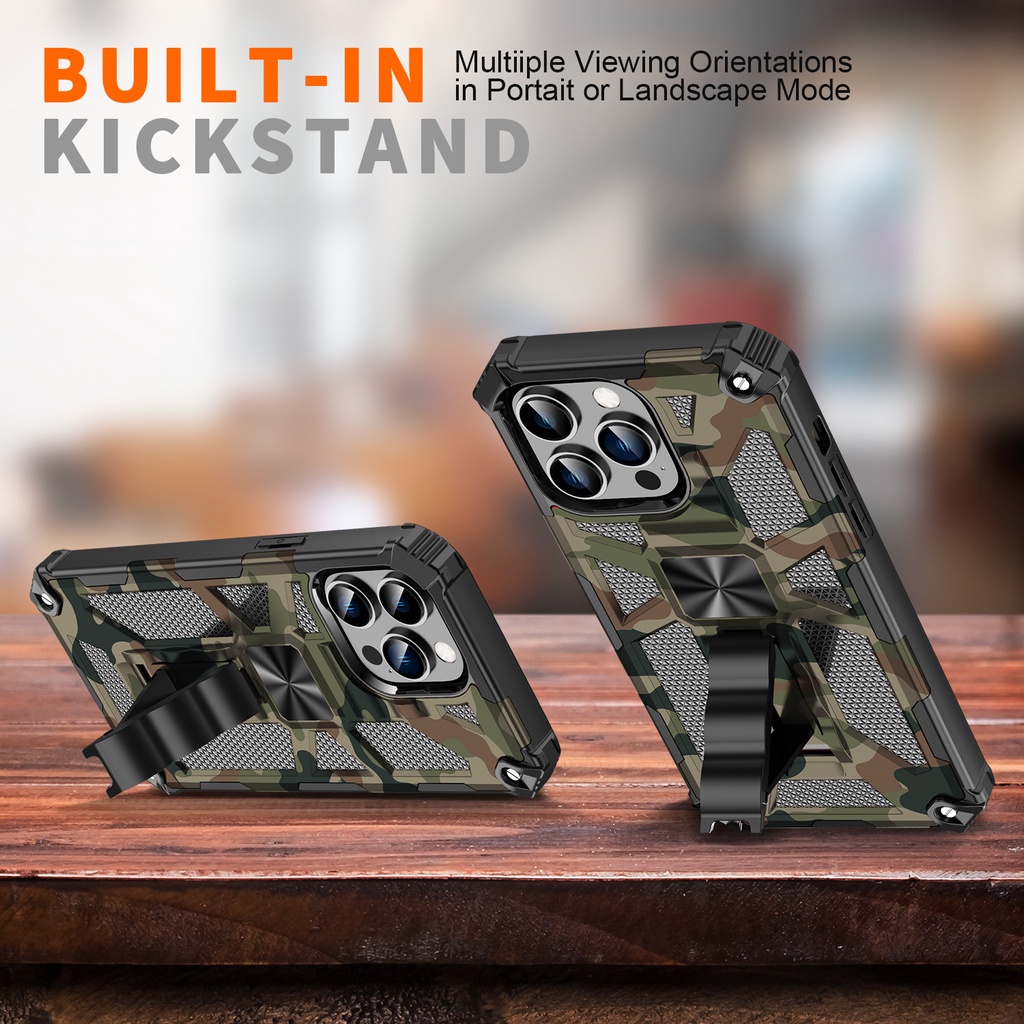 Anti Fall Invisible Magnetic Bracket Camouflage Phone Case For iPhone 6 7 8 6 Plus 7 Plus 8 Plus iPhone X XS XR XS Max iPhone 11 11 Pro Max Camera Protection Cover