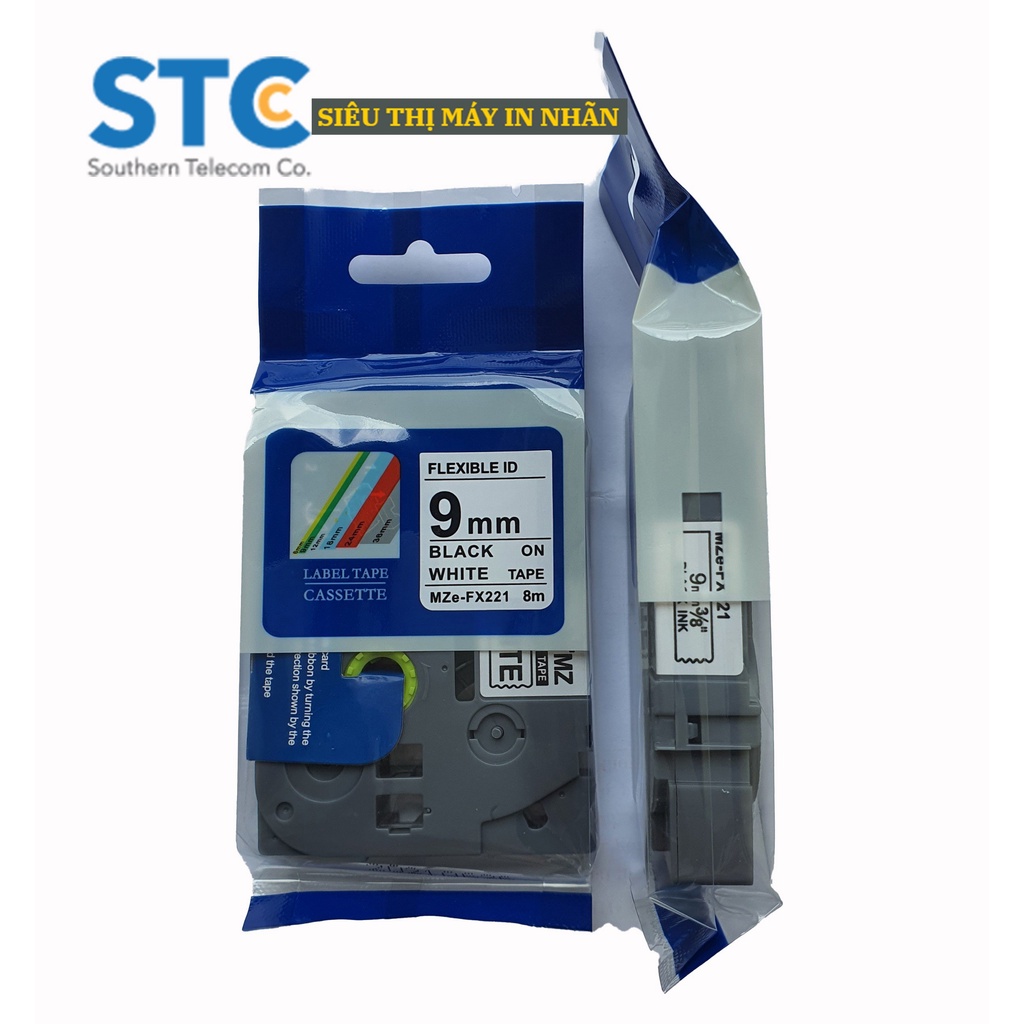 Nhãn tương thích với Brother TZE-221 / TZE-231 / TZE-241 / TZE-251 / TZE-261 / TZE-621 / TZE-631 / TZE-641 / TZE-651