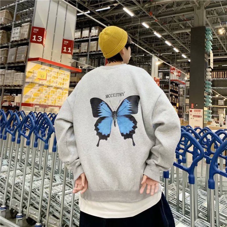 áo thun dành cho cặp đôi Nam Tay Dài Dáng Rộng Phong Cách Hàn Quốc Size M-5Xl | BigBuy360 - bigbuy360.vn