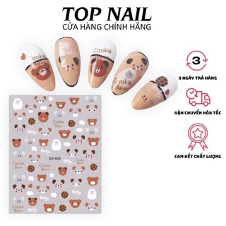 Hình dán móng,sticker nail hoạt hình trang trí nail