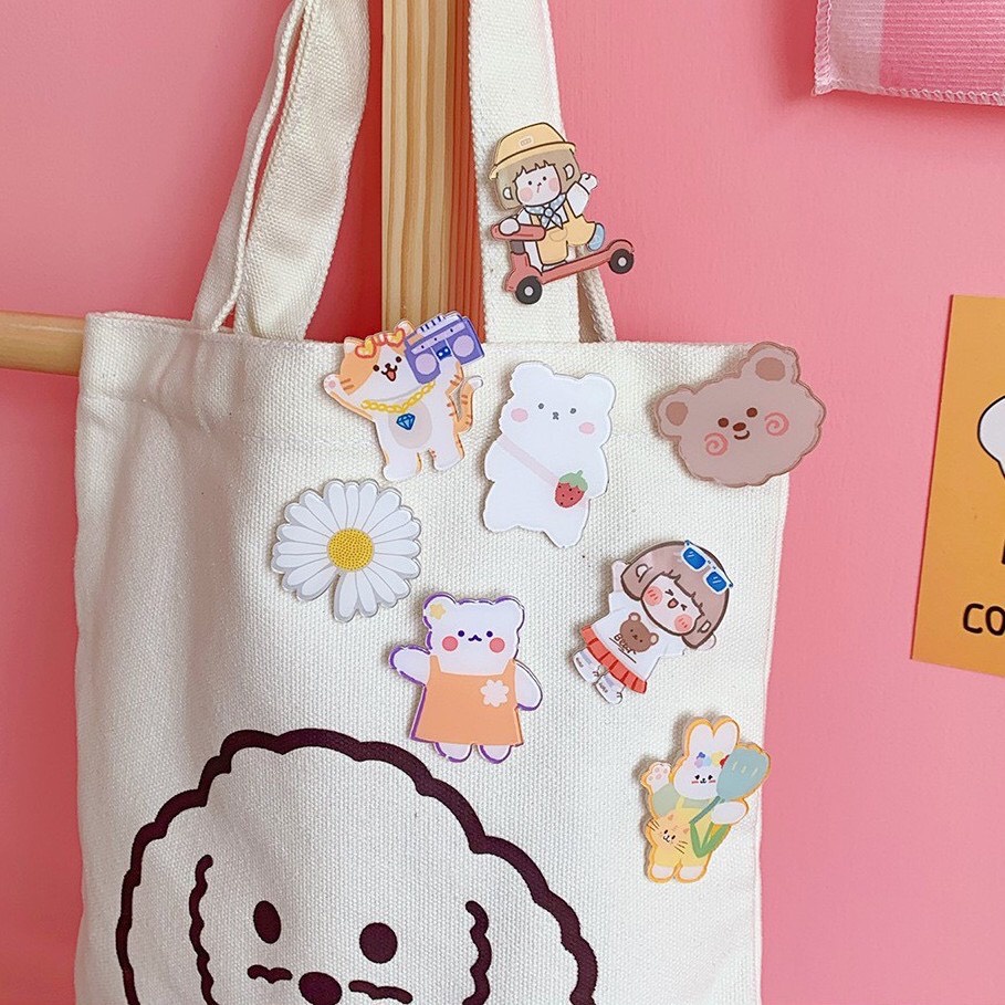 HUY HIỆU CÀI TÚI, PIN CÀI BALO ĐẸP [GIAO NGẪU NHIÊN]