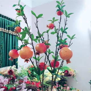 Cành lựu giả thiết kế giống thật 99%