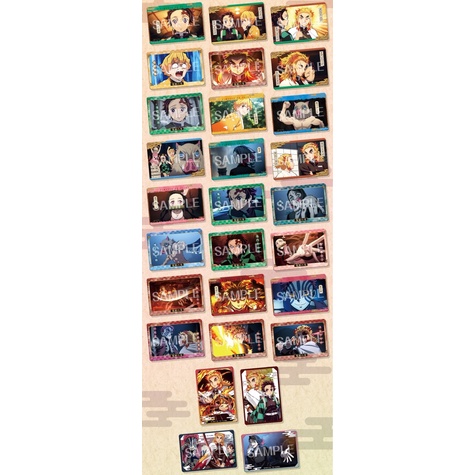 Pack random/ Thẻ nhân phẩm - Metal card - Kimetsu no Yaiba