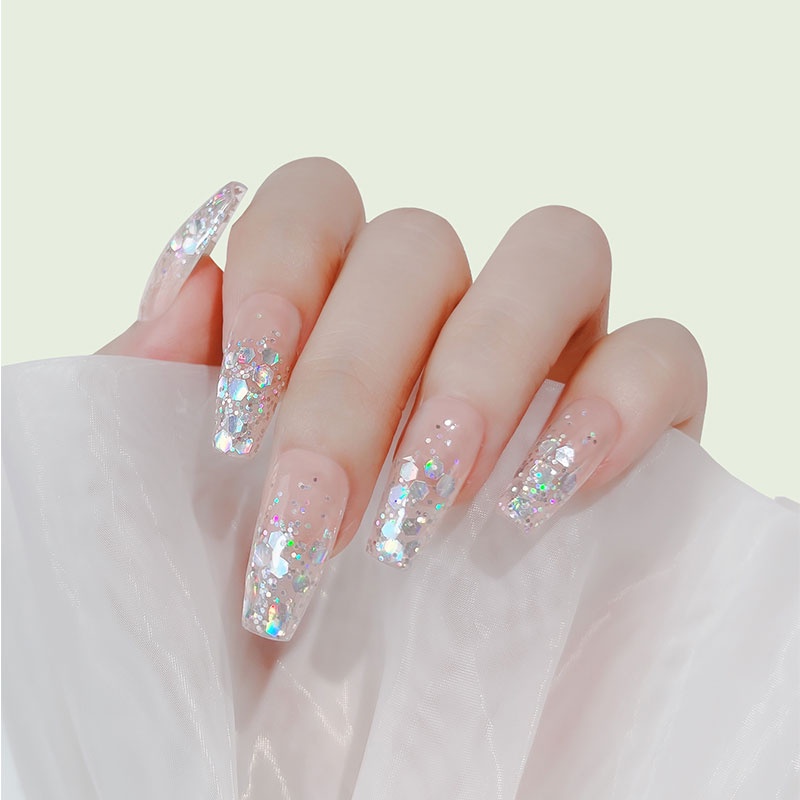 Set 6 lọ bột kim tuyến Misscheering trang trí móng tay độc đáo