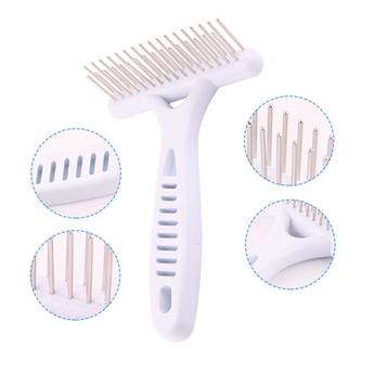 Lược đinh ba chải lông kiểu dáng bồ cào 2 hàng lược dành cho chó mèo thú cưng có lông dài và dày