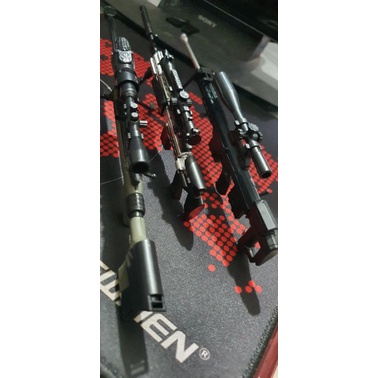 Mô hình trưng bày với các dòngAWM , MK14 , DSR , PSG-1, SVD , TAC, tinh sảo dành cho anh em yêu thích sư tầm