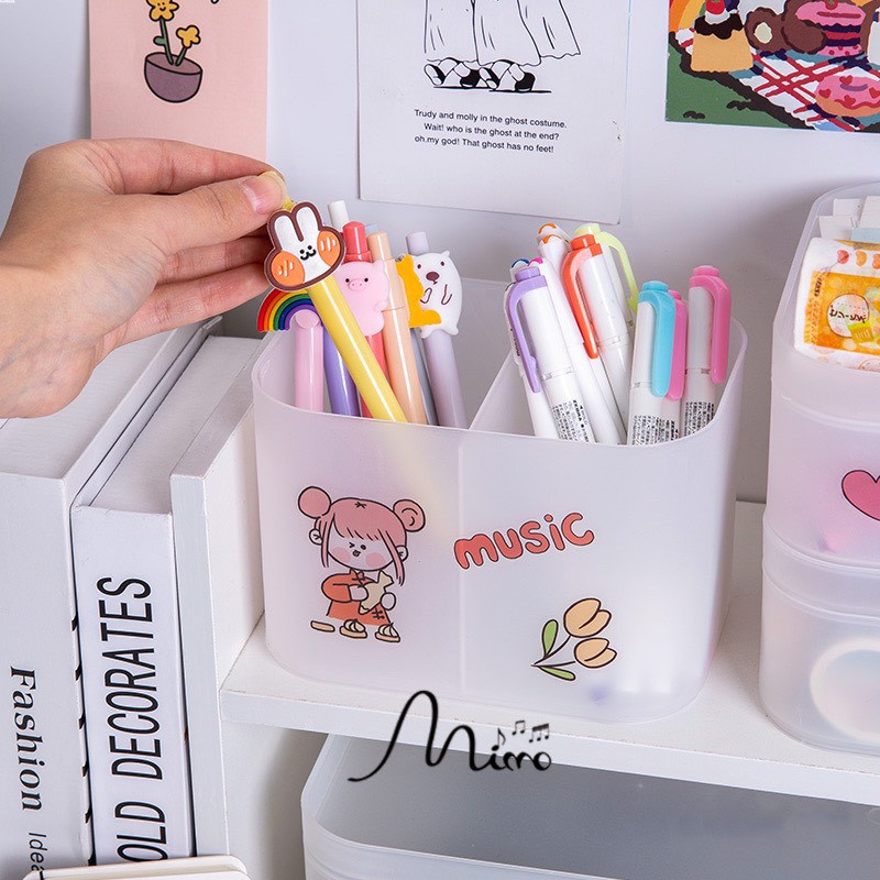 Hộp đựng đồ đa năng bằng nhựa để bàn