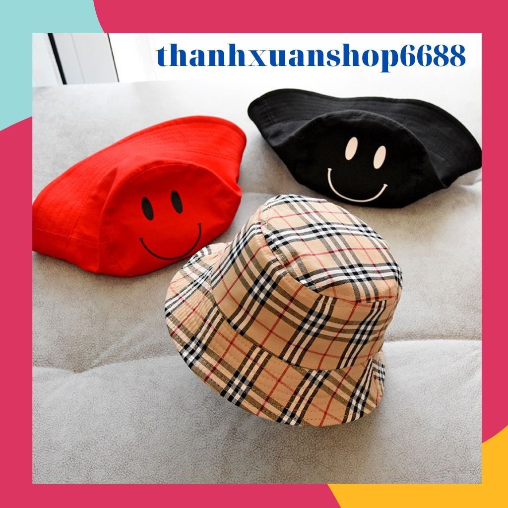 Nón Bucket, mũ tai bèo Rằng Ri Hai Da xịn sò Cá Tính Xinh Đep Nón cụp BayBy Nam Nữ Chất Lượng Thời Trang