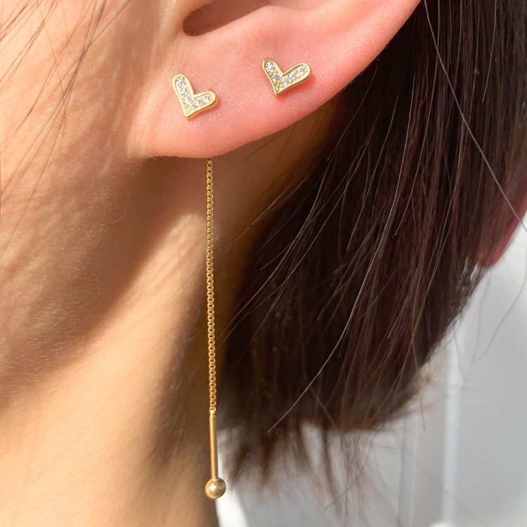 Khuyên Tai Hình Trái Tim Ngọt Ngào Thanh Lịch Cho Nữ