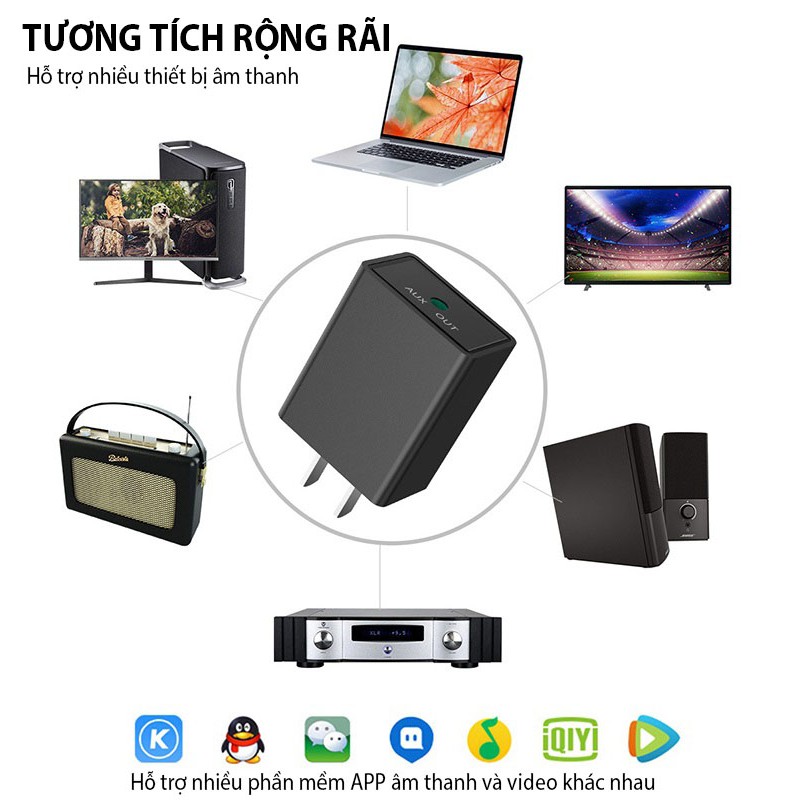 Thiết Bị Nhận Không Dây Bluetooth 5.0 Adapter D60 - Bluetooth D60