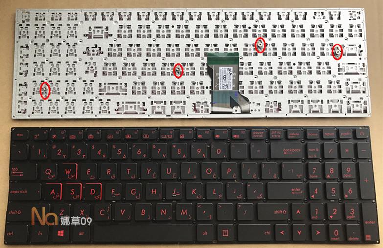 Miếng Dán Bàn Phím Màu Bạc Cho Asus Ux501 Ux501jw Ux501vm N501 N501j N501jm | BigBuy360 - bigbuy360.vn