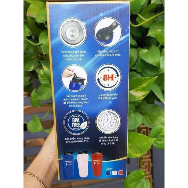 Bình lắc giữ nhiệt cao cấp luminarc 710ml Ensure Gold | BigBuy360 - bigbuy360.vn