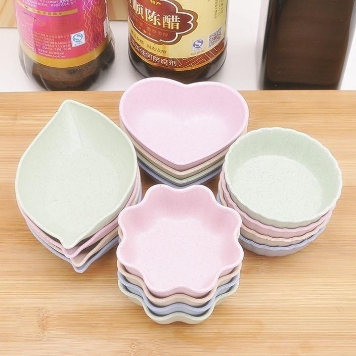 Đĩa Đựng Gia Vị Bằng Chất Liệu Lúa Mạch Hình Chiếc Lá Thân Thiện Với Môi Trường 1452