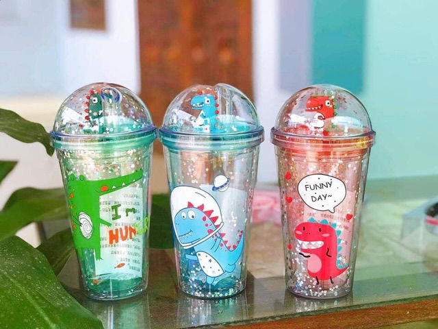 Bình Đựng Nước Khủng Long 3D Cho Bé