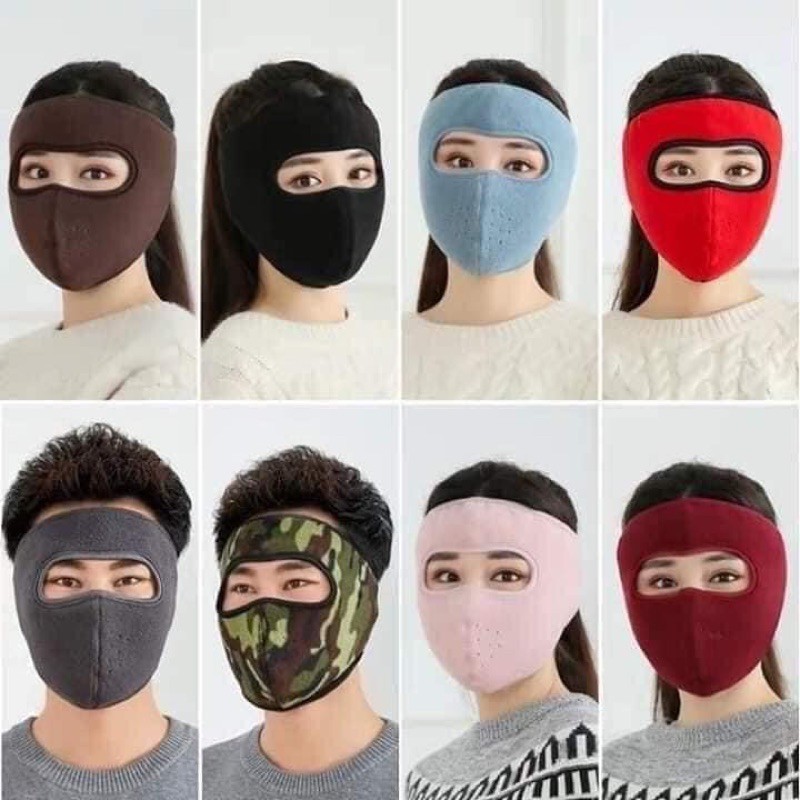 khẩu trang ninja nỉ siêu ấm