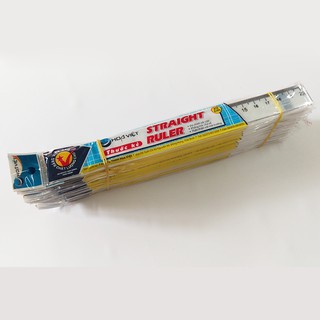 Lốc 25 thước kẻ hoa việt 20 cm - khắc lazer