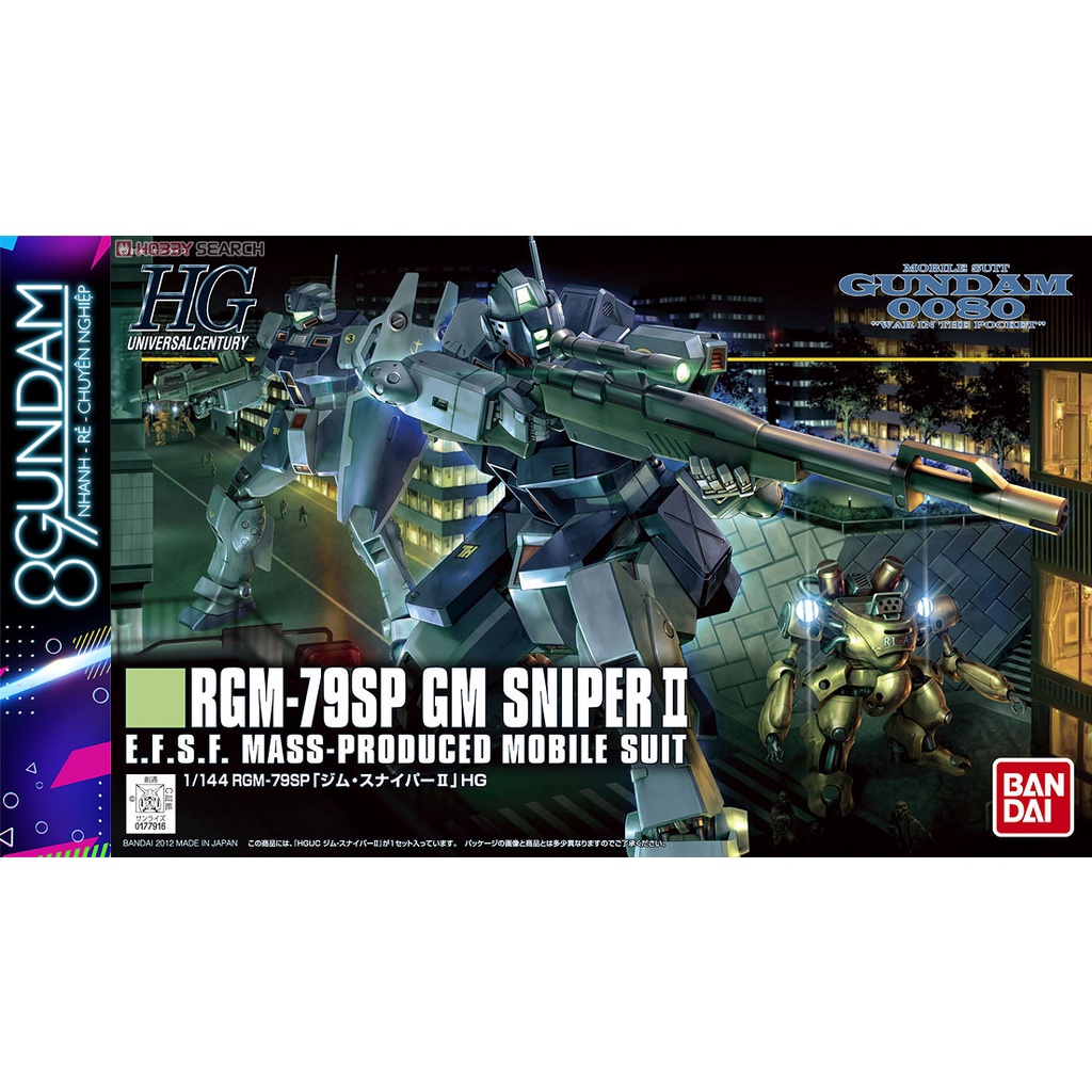Mô Hình Lắp Ráp HG UC GM Sniper II