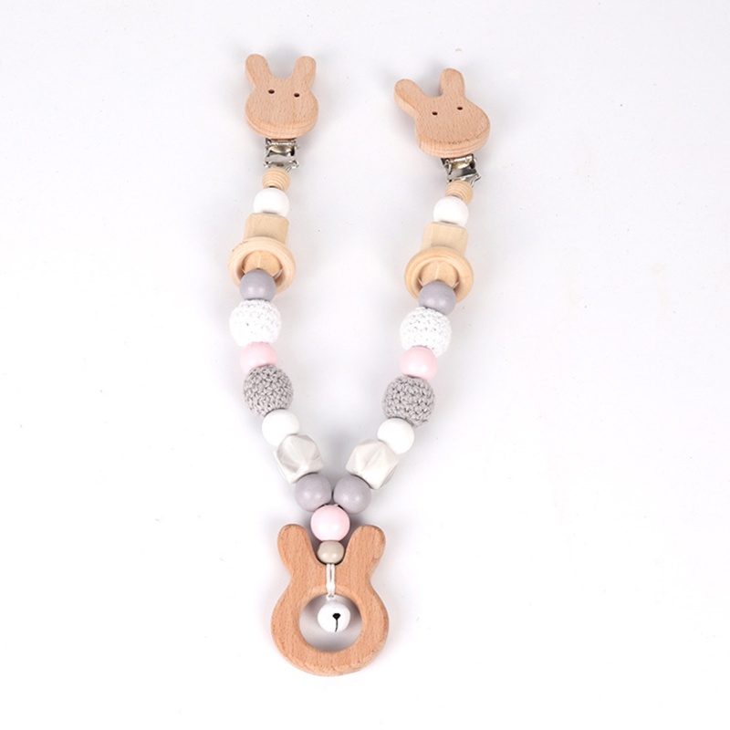 Bộ 3 Vòng Tay / Kẹp Núm Vú Giả / Núm Vú Giả Gắn Xe Đẩy Em Bé