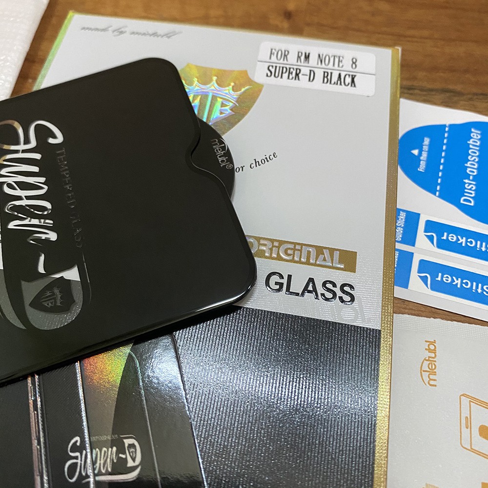 Kính cường lực Xiaomi Redmi Note 8 Super-D MIETUBL Full viền Đen Fullbox
