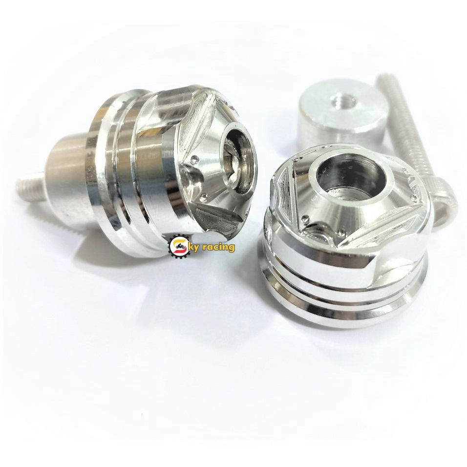 Gù tay lái inox 304 TH Racing mẫu tam giác gắn mọi loại xe máy DR W Sirius Ext....