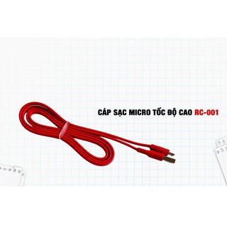 Cáp Sạc Tốc Độ Cao 1M Remax RC-001m cho micro usb