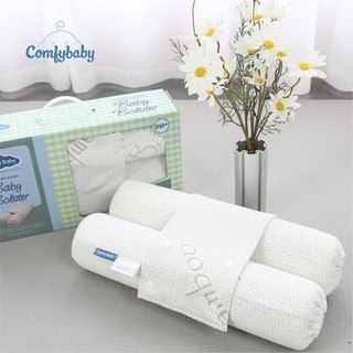 Bộ gồm 2 gối chặn (có thể làm gối ôm) có đai, (đai tháo được) vỏ gối sợi tre bamboo hãng Comfy Baby