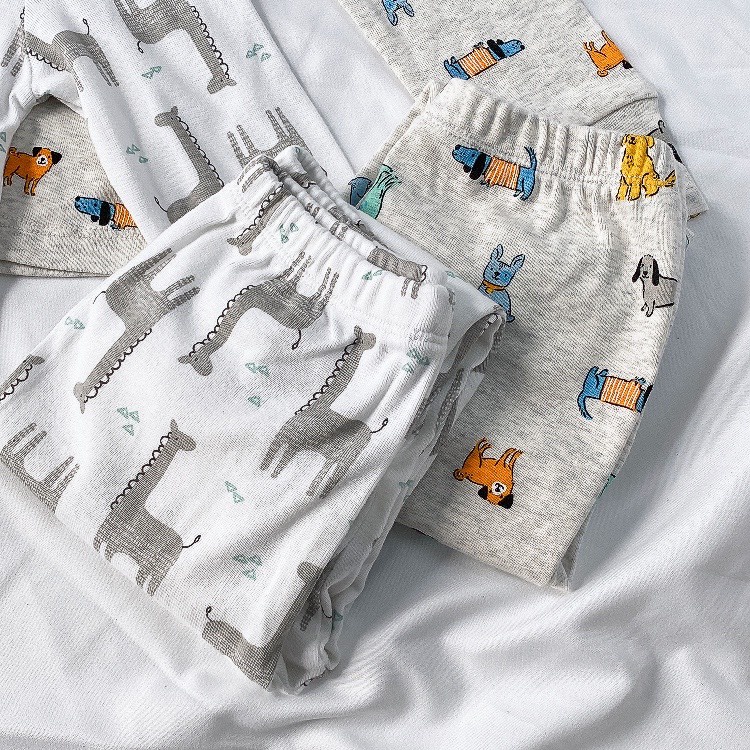 Set 2 Bộ Mặc Nhà Cotton HM Họa Tiết Thú Cho Bé Trai, Bé Gái - Moon kids fashion