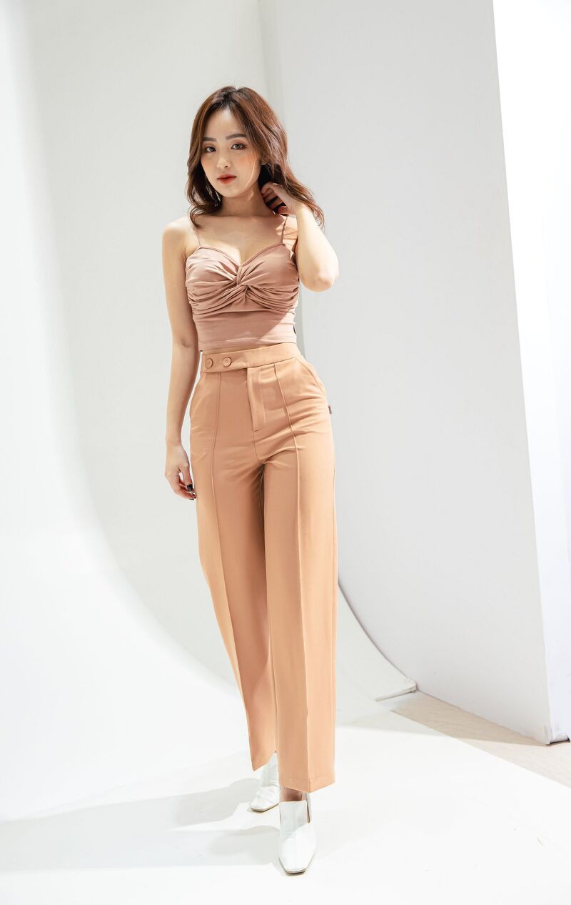 CCHAT Quần suông cạp nhê