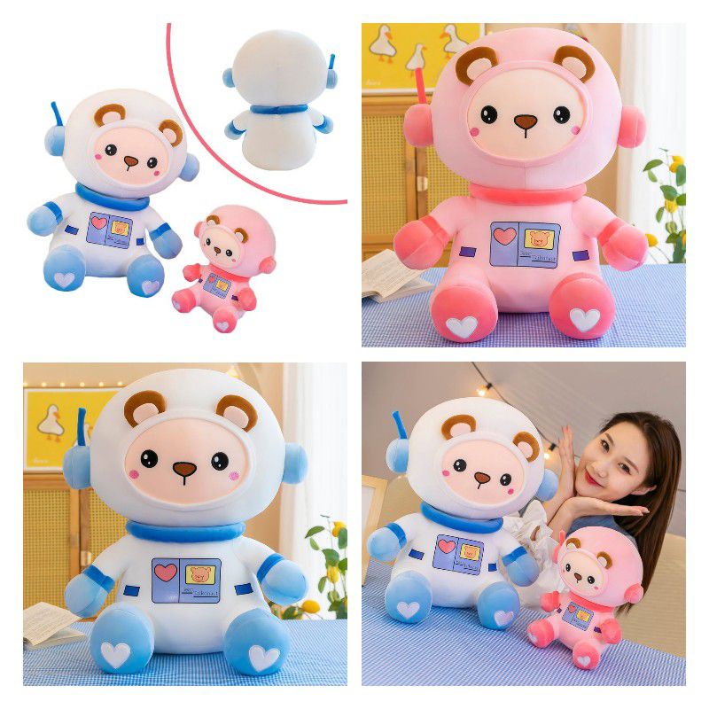 Gấu phi hành gia nhồi bông 60cm thiết kế sáng tạo dễ thương
