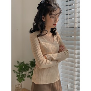 áo len gân cổ V LEN58 1994closet