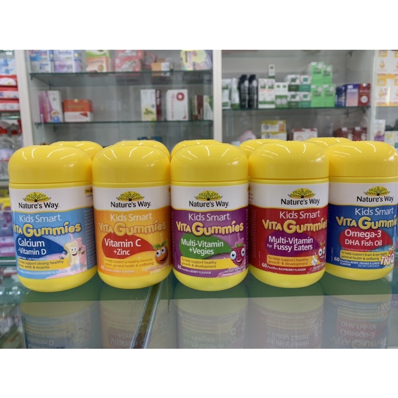 Vita Gummies Nature's Way [Úc] Kẹo gôm bổ sung vitamin cho bé - 60 viên