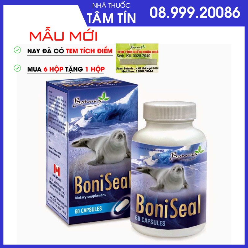 BoniSeal (Hộp 60 viên) - Giúp bổ thận, tăng cường sức khỏe-Tích điểm mua 6 tặng 1