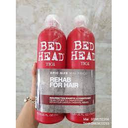 Bộ dầu gội xả TIGI Bed Head phục hồi cấp độ 3 (Sale)