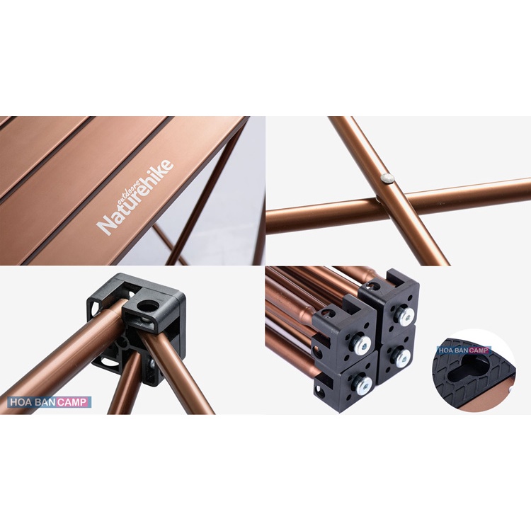 Bàn Dã Ngoại Hợp Kim Nhôm NatureHike NH16Z016 (2 Size S-L)