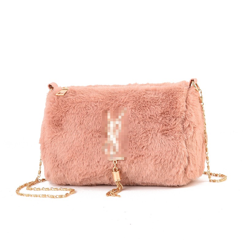 Túi Đeo Chéo Phối Lông B1024