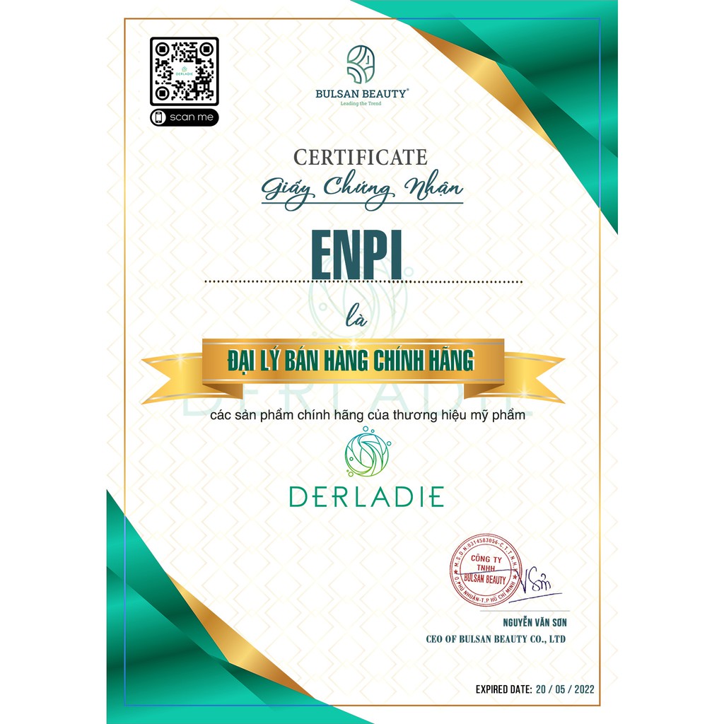 Tinh chất tràm trà giả mụn Serum Derladie Herbal Ampoule For Blemish