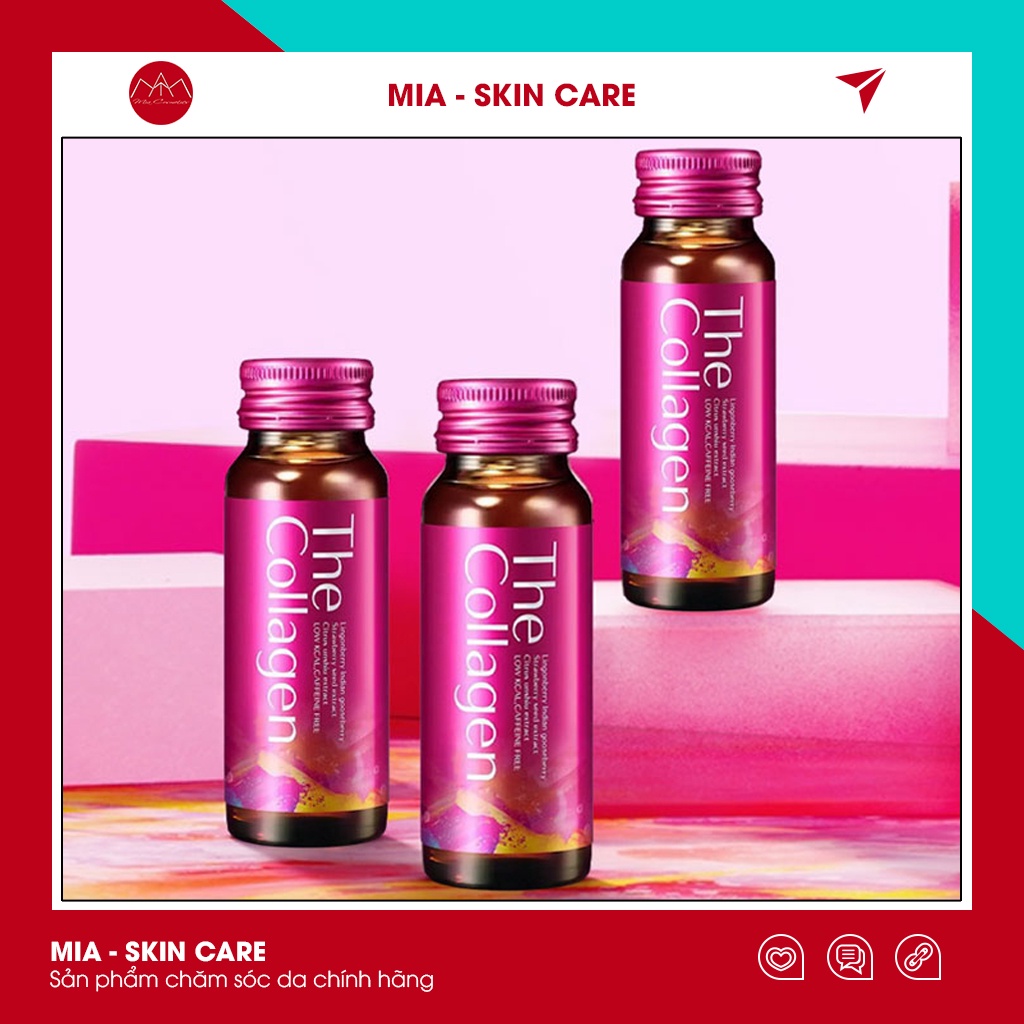 [ Mẫu Mới ] Nước The collagen shiseido dạng nước uống hộp 10 lọ 50ml