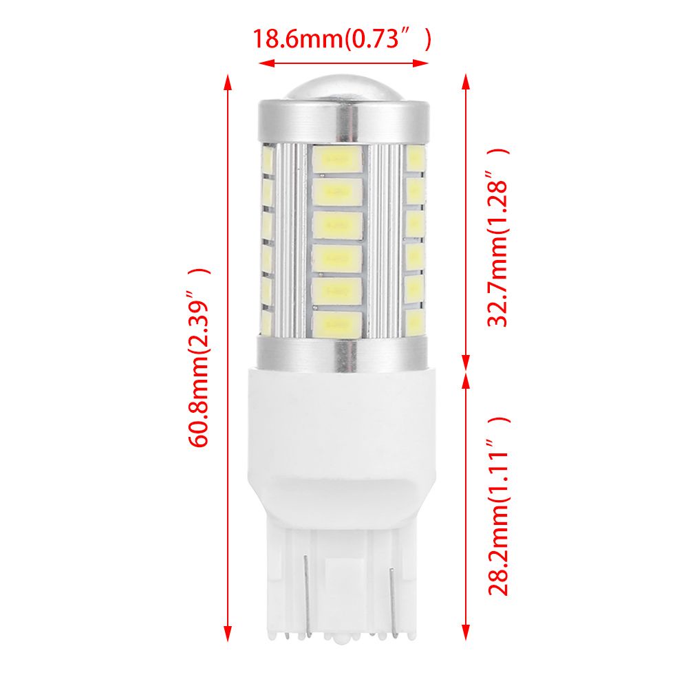 Bóng Đèn Led 33smd 5730 T20 W21 / 5w 7443 / Nhiều Màu Cho Xe Hơi